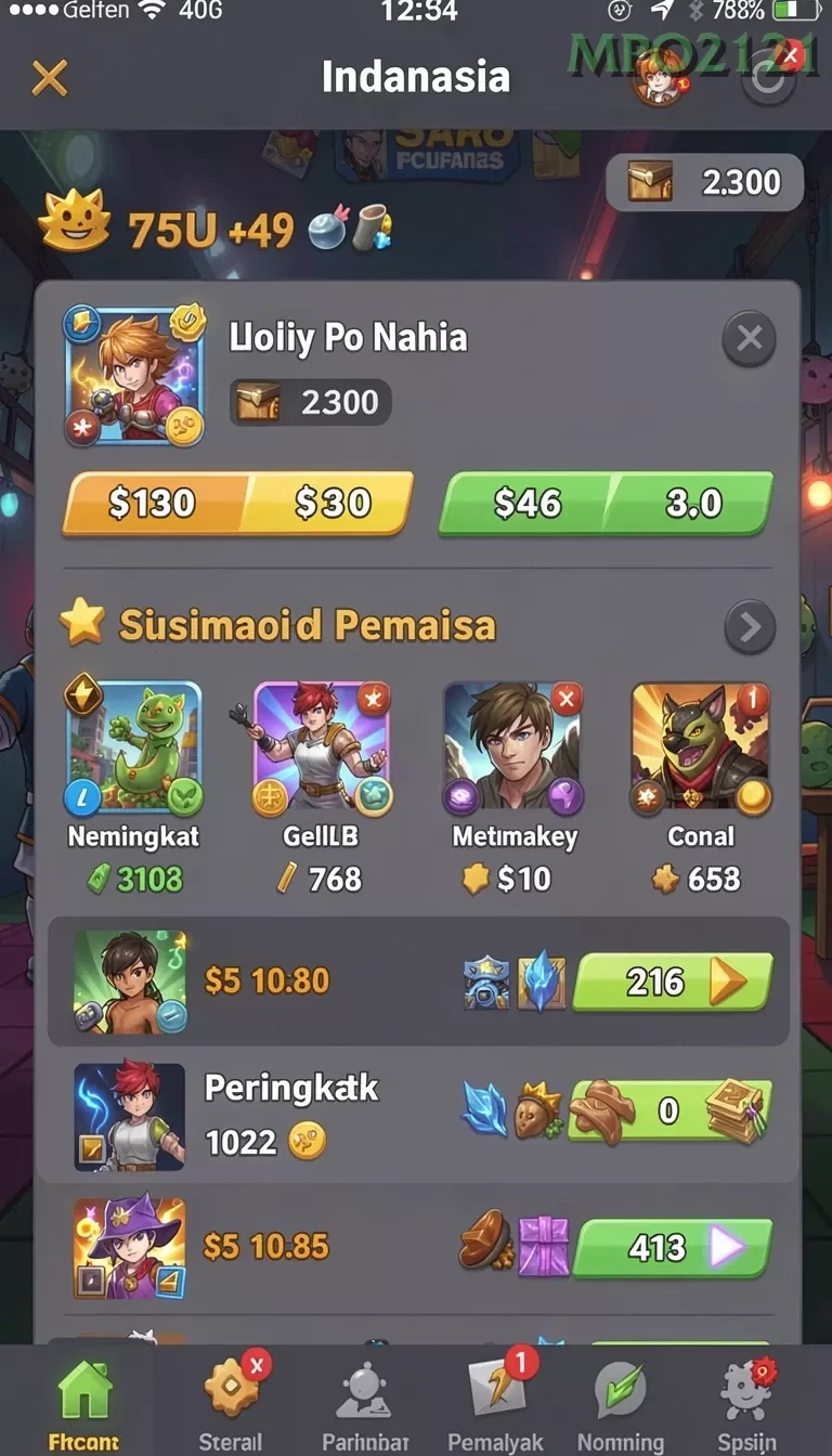 Cuplikan layar LUSA777 — halaman utama