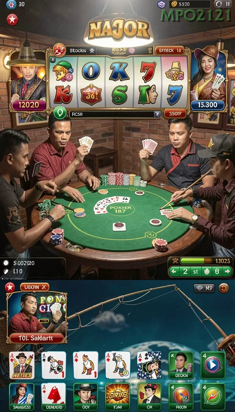 Cuplikan layar NAGA1001 — menu navigasi