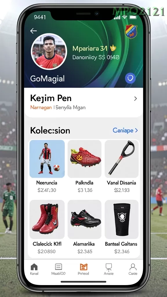 Cuplikan layar HAO788 — menu navigasi
